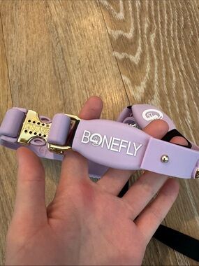 Kids Lilac Silicone Harness with Gold Hardware